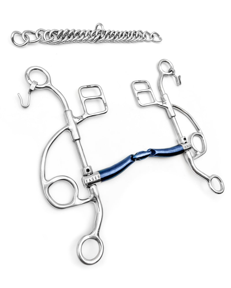 Otto Hackamore Combination bit Medium shank