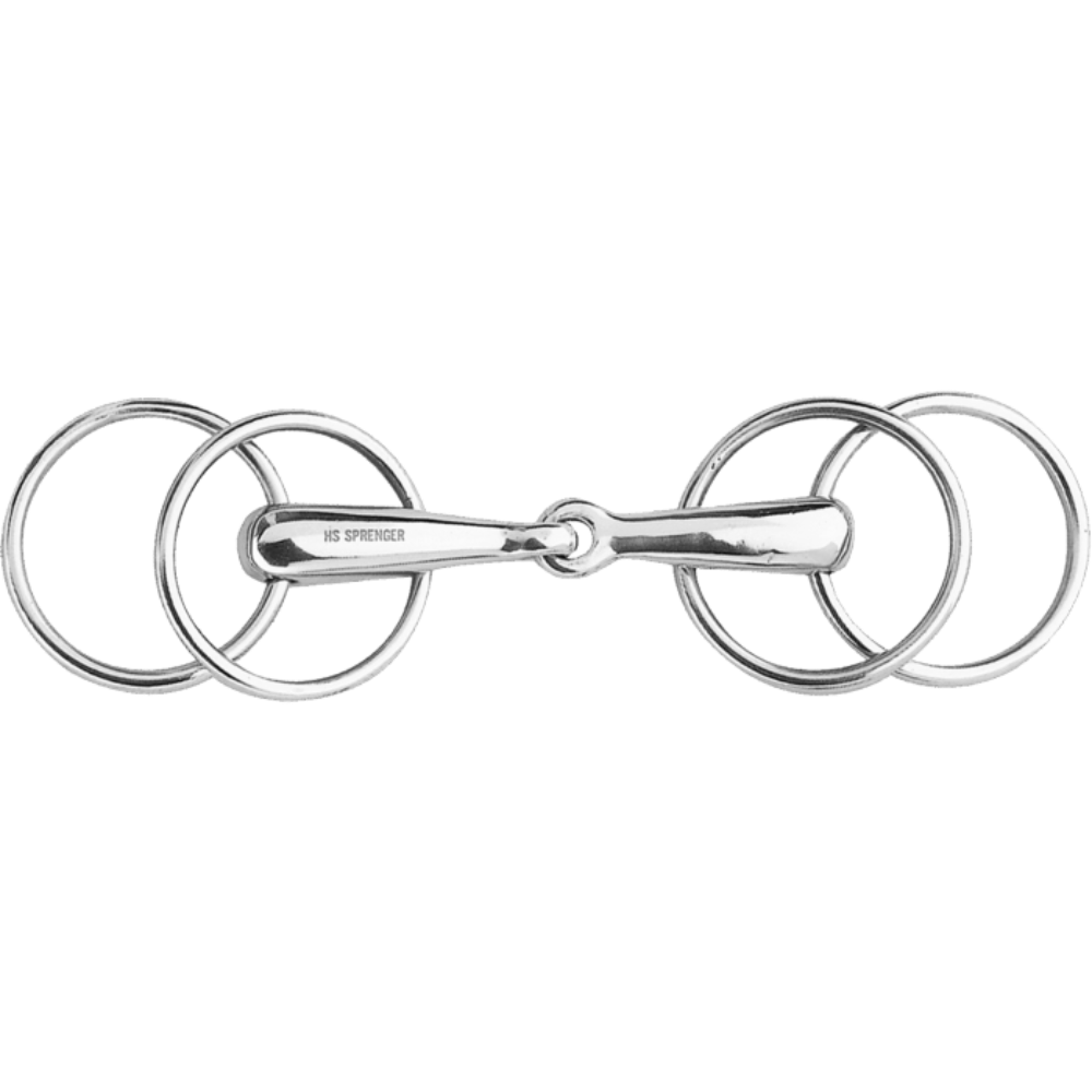 Sprenger Loose Ring Snaffle with 4 rings 20 mm - Stainless Steel