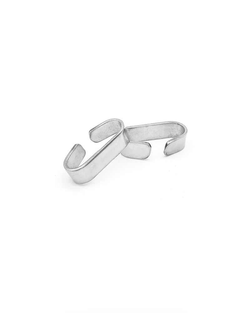 Flat hooks Silver