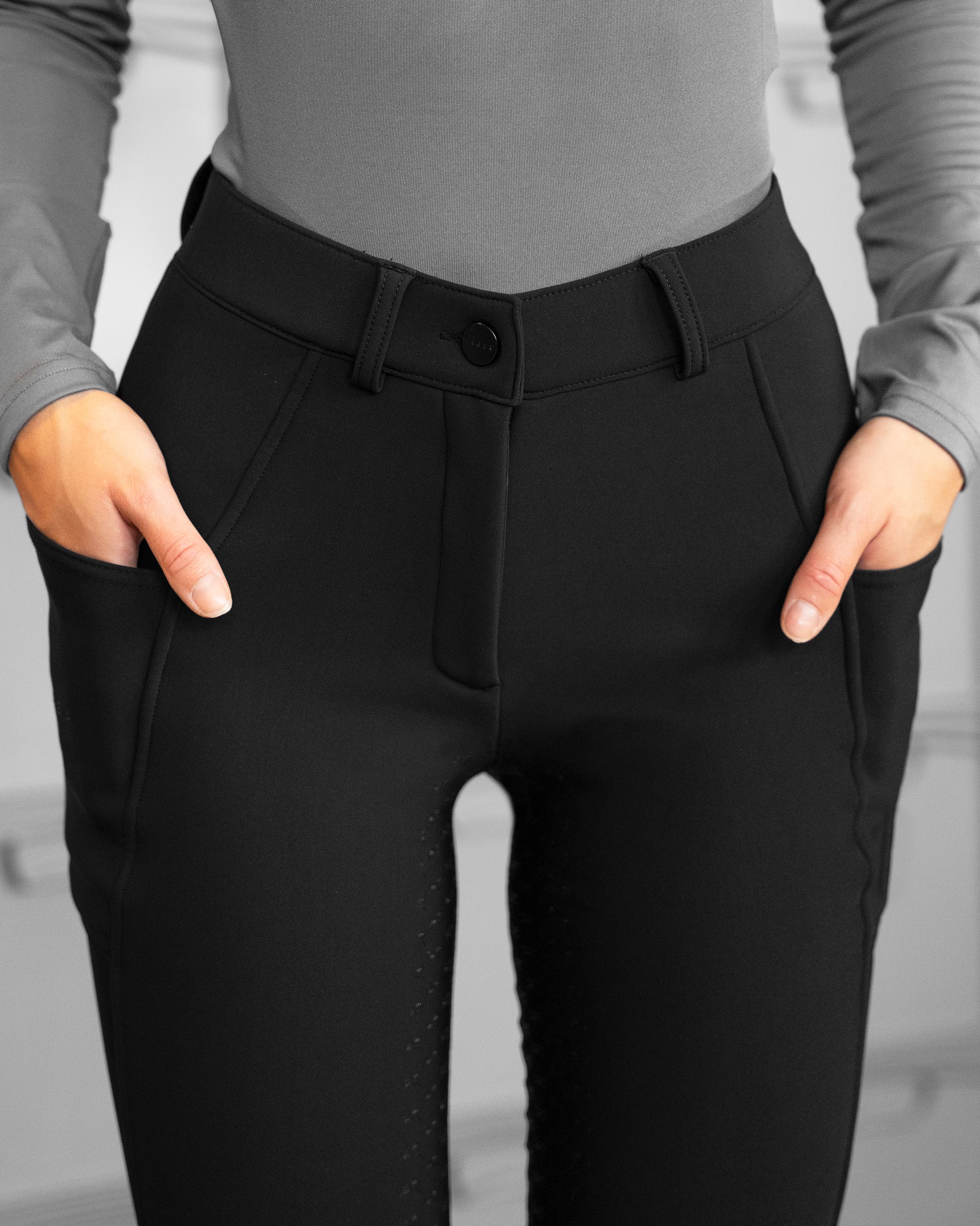 Elsa Winter breeches Black Half Seat