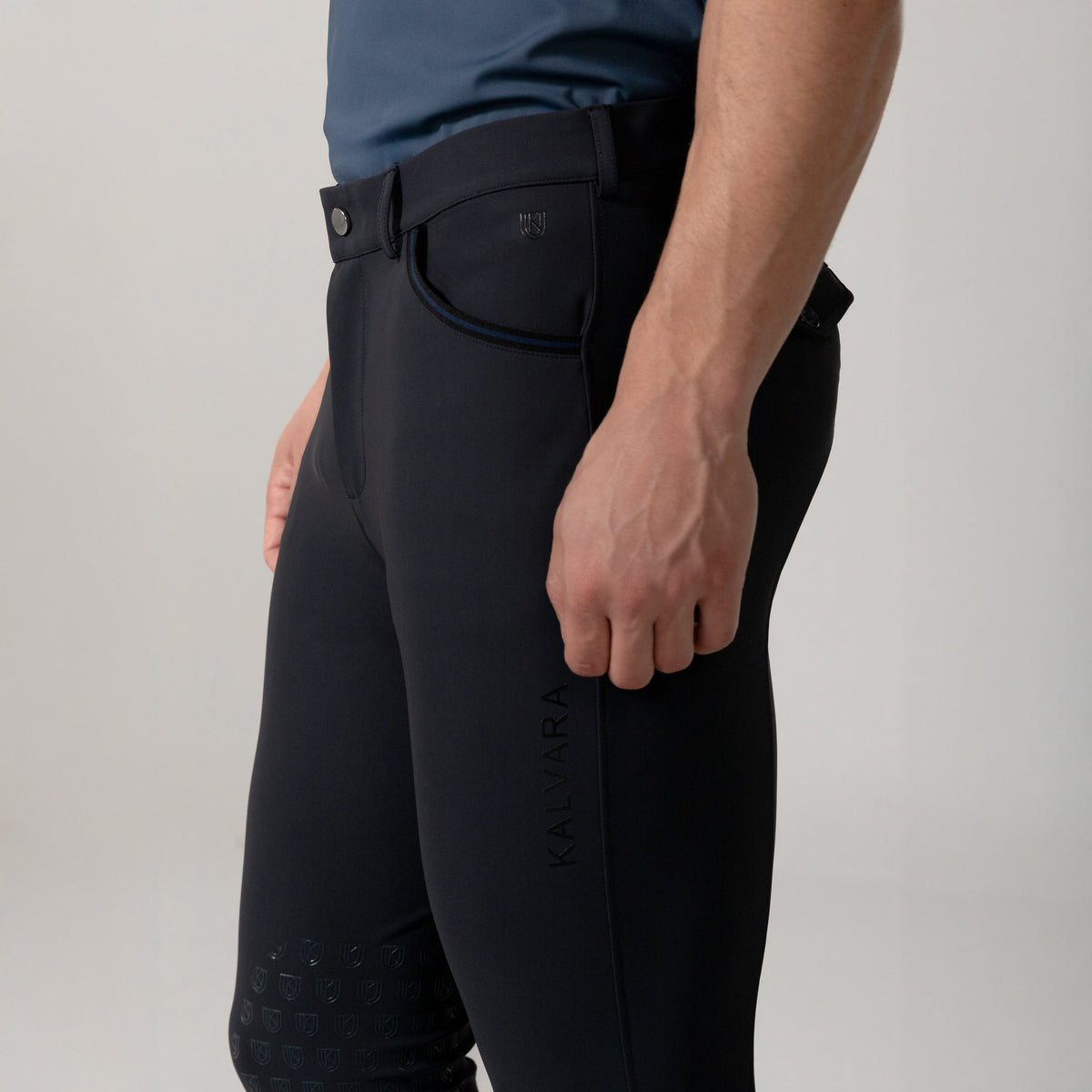 Arden Men's Knee Grip Breeches Navy Blue