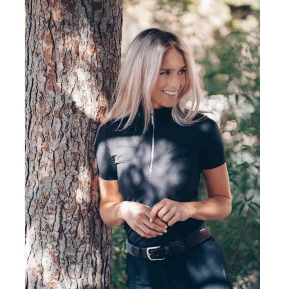 Fager Emma Short Sleeve Black Top