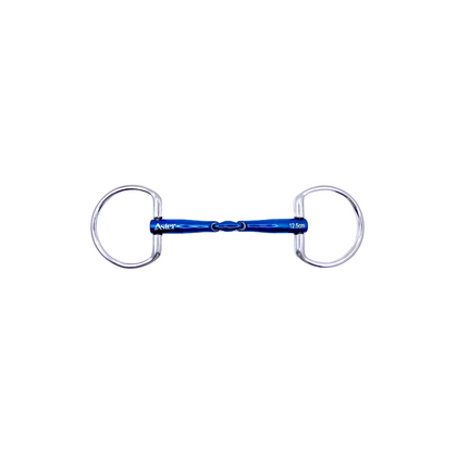 Aster Gentle titanium double jointed snaffle fixed ring