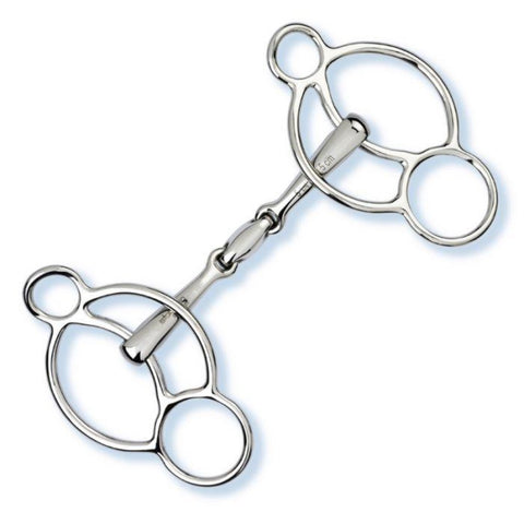 Stubben Easy-Control 3-Ring Gag Double Broken