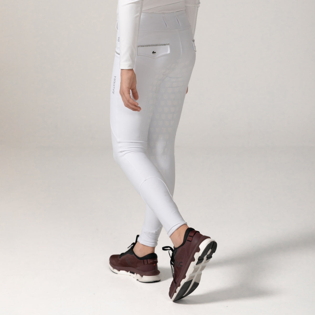 Dancefloor Kids Full Grip Leggings White