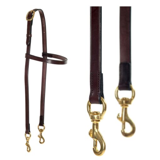 Work Bridle with Browband and Clips (3/4" Leather)