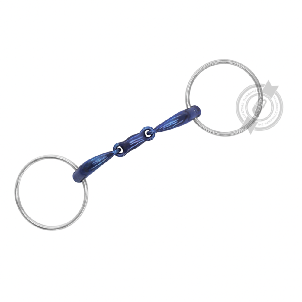 Bombers Loose Ring Bridoon Titanium Elliptical Dressage Control