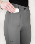 Freya Hybrid breeches Dark Grey Half Seat