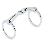 Easy Control Loose Ring Snaffle, Double Broken