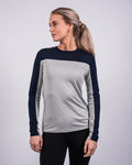 Nicky T-Shirt Navy & Grey Long Sleeve Top