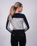 Nicky T-Shirt Navy & Grey Long Sleeve Top