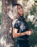 Emma Short Sleeve Black Top