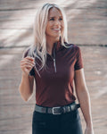 Emma Short Sleeve Burgundy Top