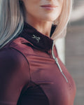 Emma Short Sleeve Burgundy Top