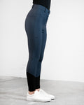 Freya Hybrid Breeches Navy Blue Full Seat
