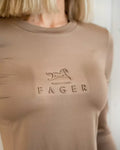 Ida Long Sleeved Top Dark Beige