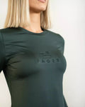 Ida Long Sleeved Top Dark Green