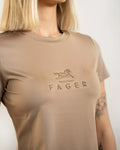 Ida T-Shirt Short Sleeved Dark Beige