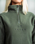 Molly Half Zip Sweater Green