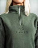 Molly Half Zip Sweater Green