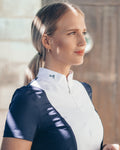 Sanna Competition Top Short Sleeve Navy