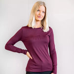 Fager Ida Long Sleeved Top Burgundy