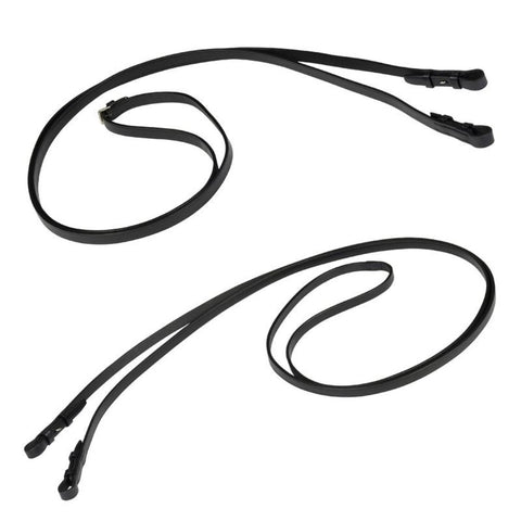 Stubben Curb Reins Leather Set Flat Narrow