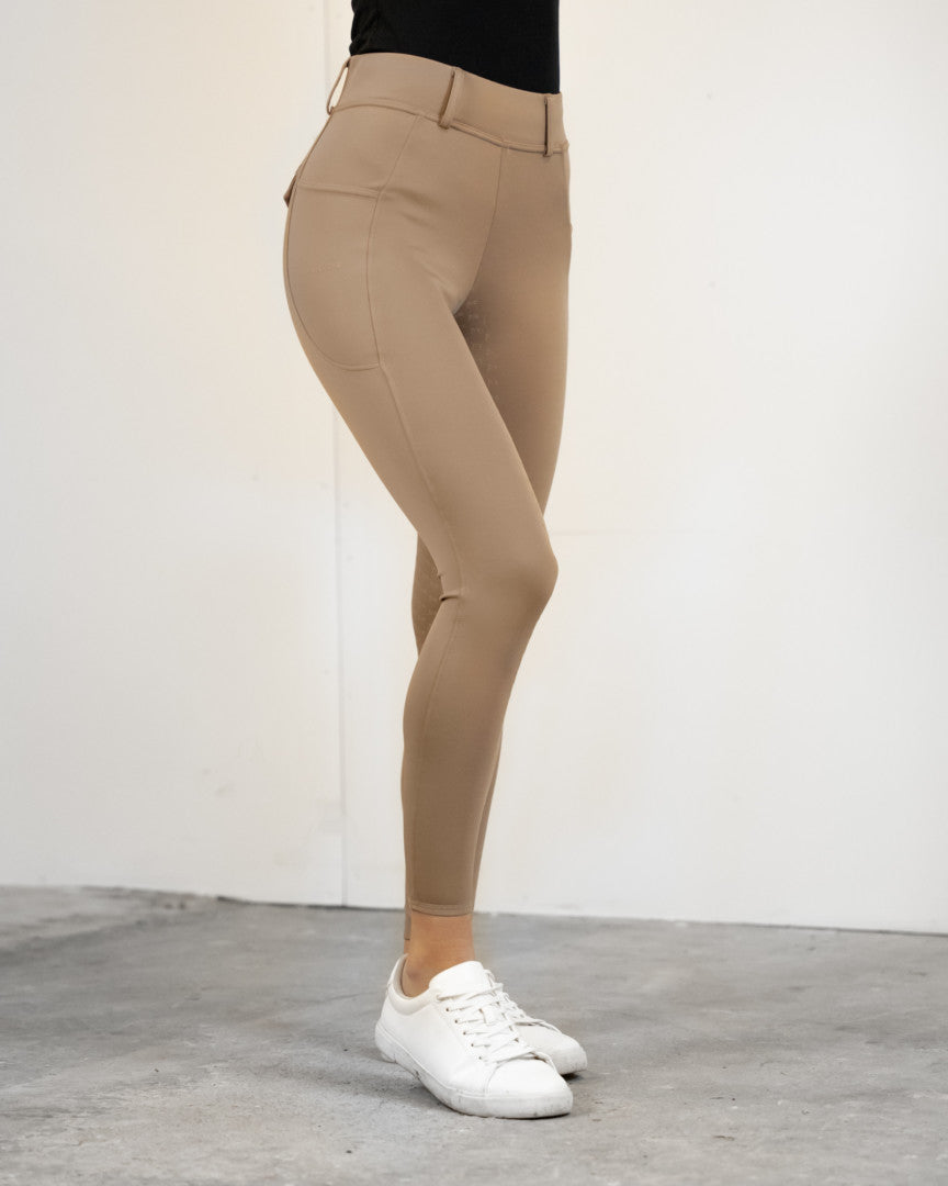 Loui Active Leggings Dark Beige Half Seat