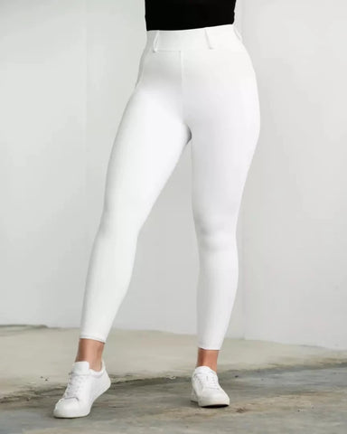 Loui Active Leggings White Half Seat