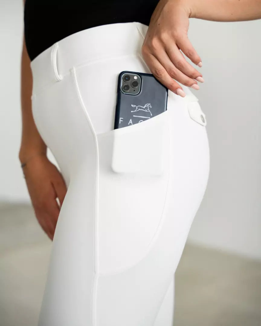 Loui Active Leggings White Full Seat