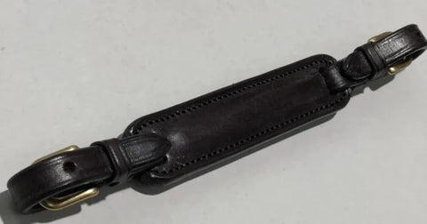 Rigid Leather Curb Strap